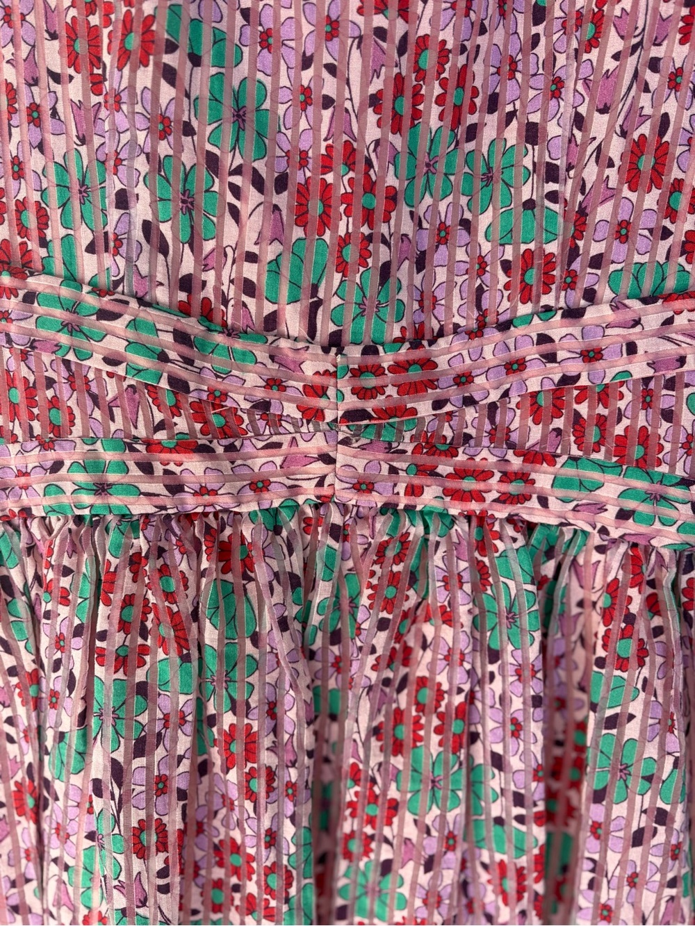 Kate Spade Floral Medley Burnout Midi Dress - Sz 2 Style Number: NJMUB409 - Picture 4 of 14